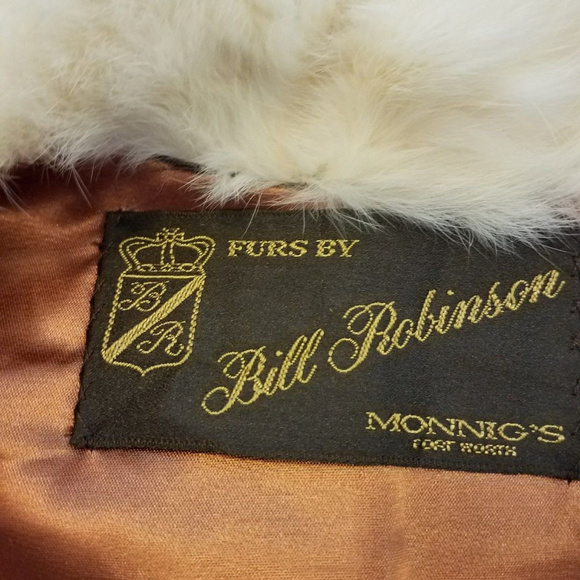 VINTAGE * Rabbit Vest  "Furs by Bill Robinson Monnig's " - Picture 4 of 9